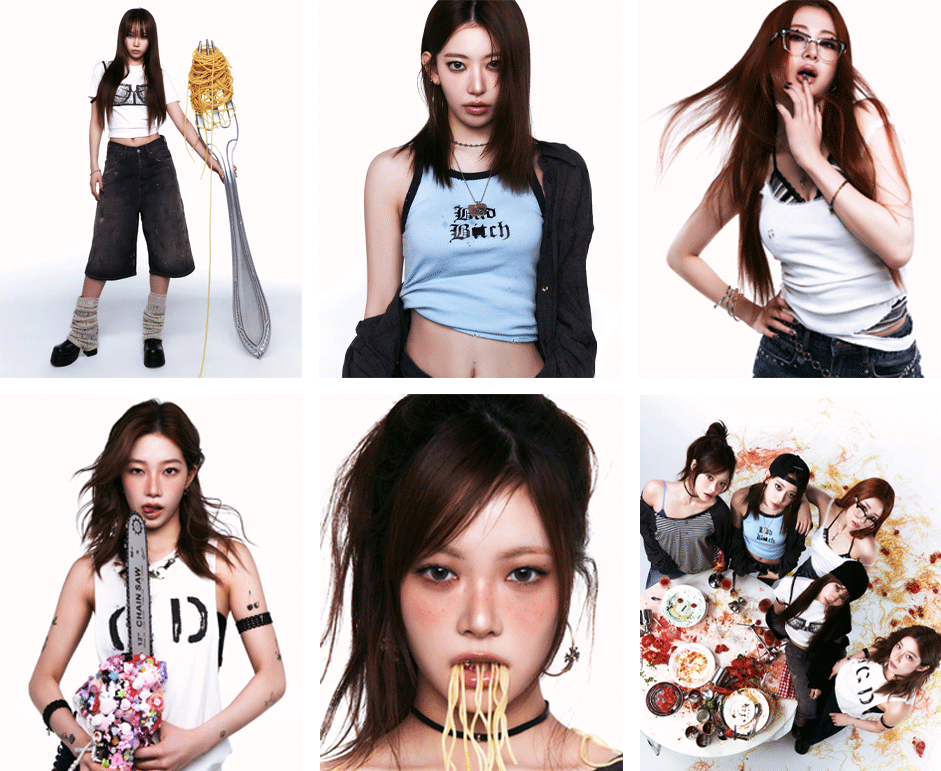 LE SSERAFIM - [SPAGHETTI] Concept Photo (COMPACT BITES👄 ver.)