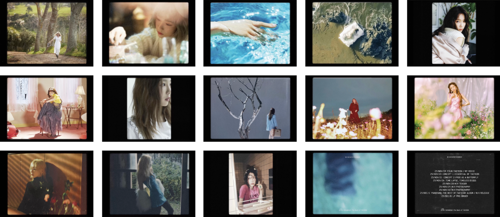 TAEYEON 태연 'Panorama : The Best of TAEYEON' Schedule Film 中