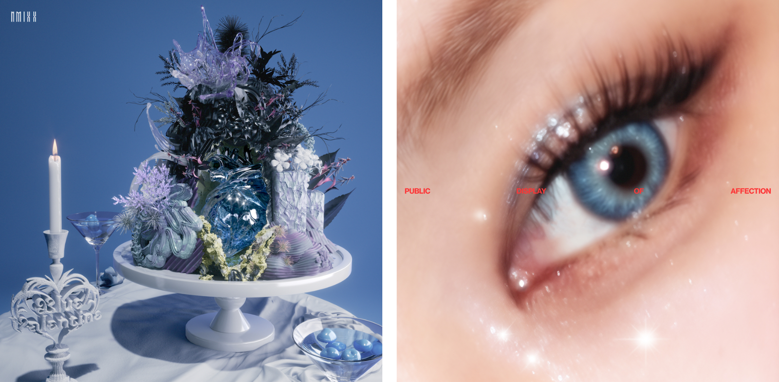 (좌) NMIXX – [Blue Valentine], (우)&nbsp;소유&nbsp;– ‘PDA’ Album Art