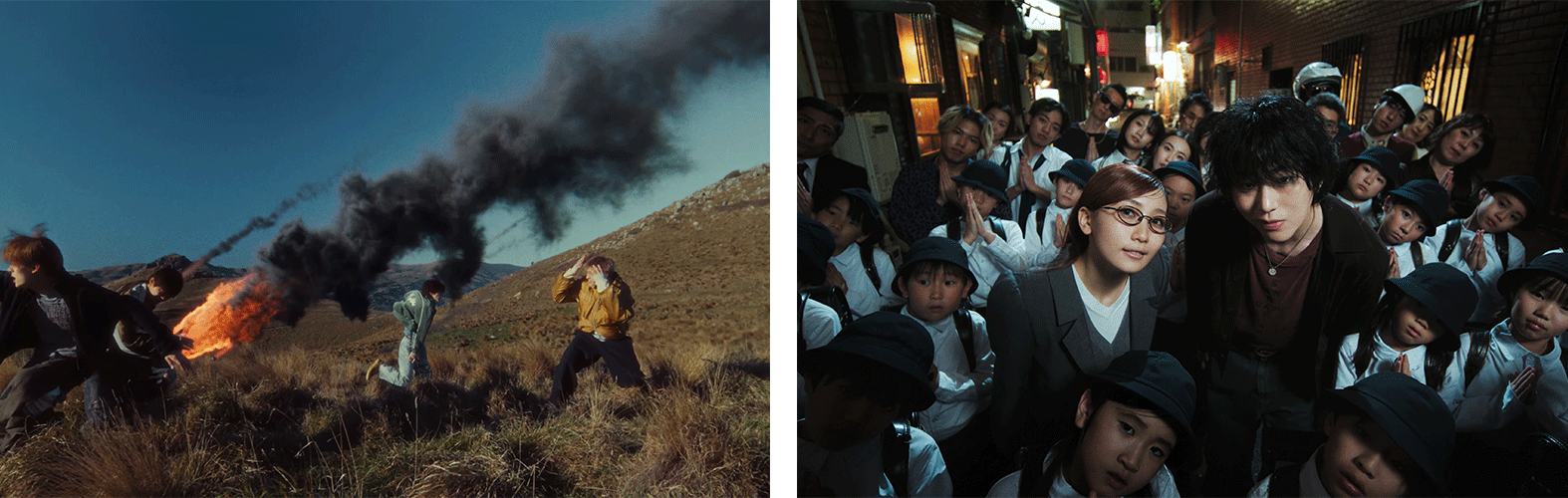 (좌) CORTIS (코르티스) 'JoyRide' MV 中 / (우) ZICO (지코), Lilas (YOASOBI’s ikura) - ‘DUET’ MV 中