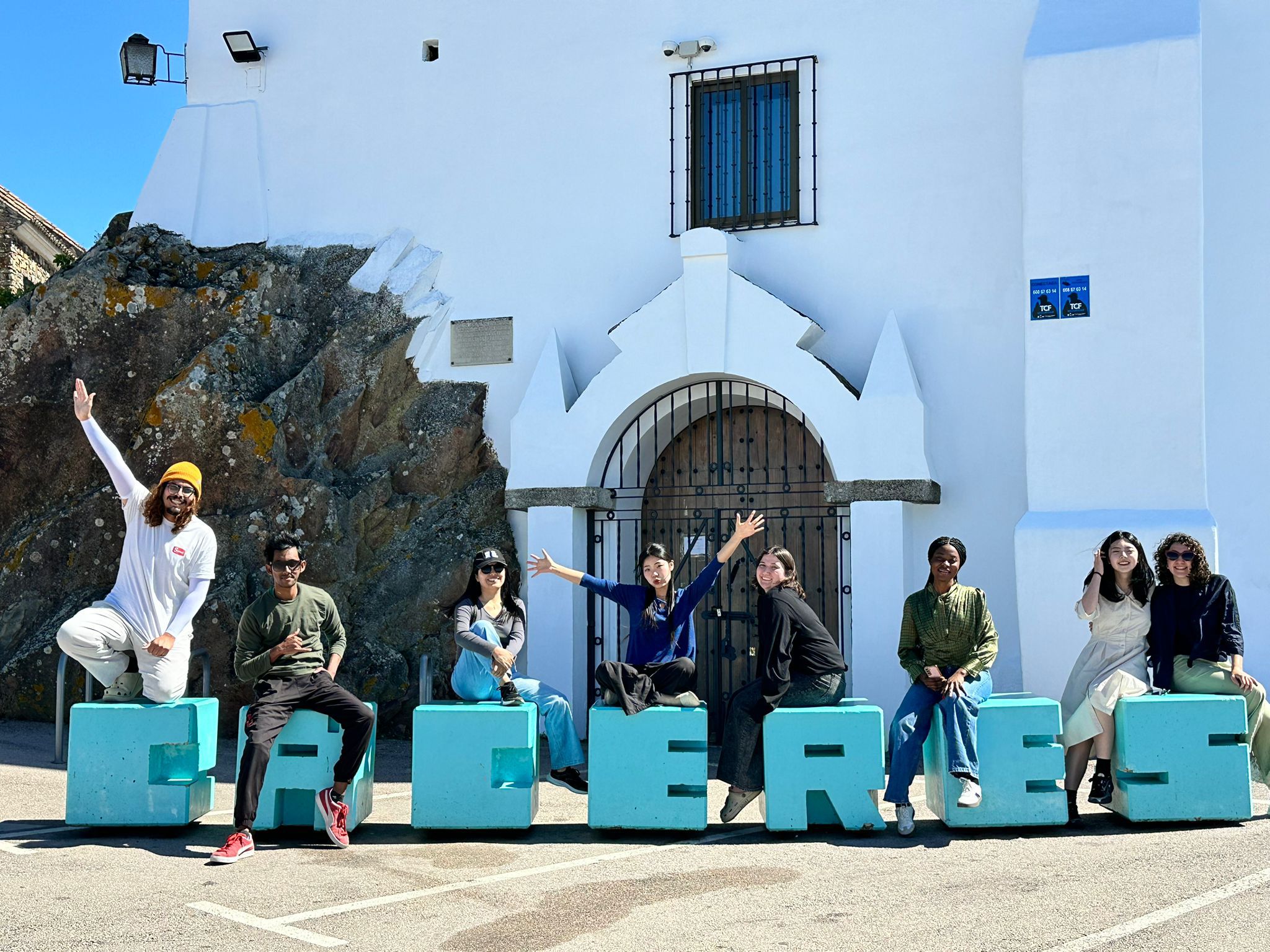 Caceres 도시가 다 보이는 전망대에서 함께 기도하고 마무리했던 C-Day