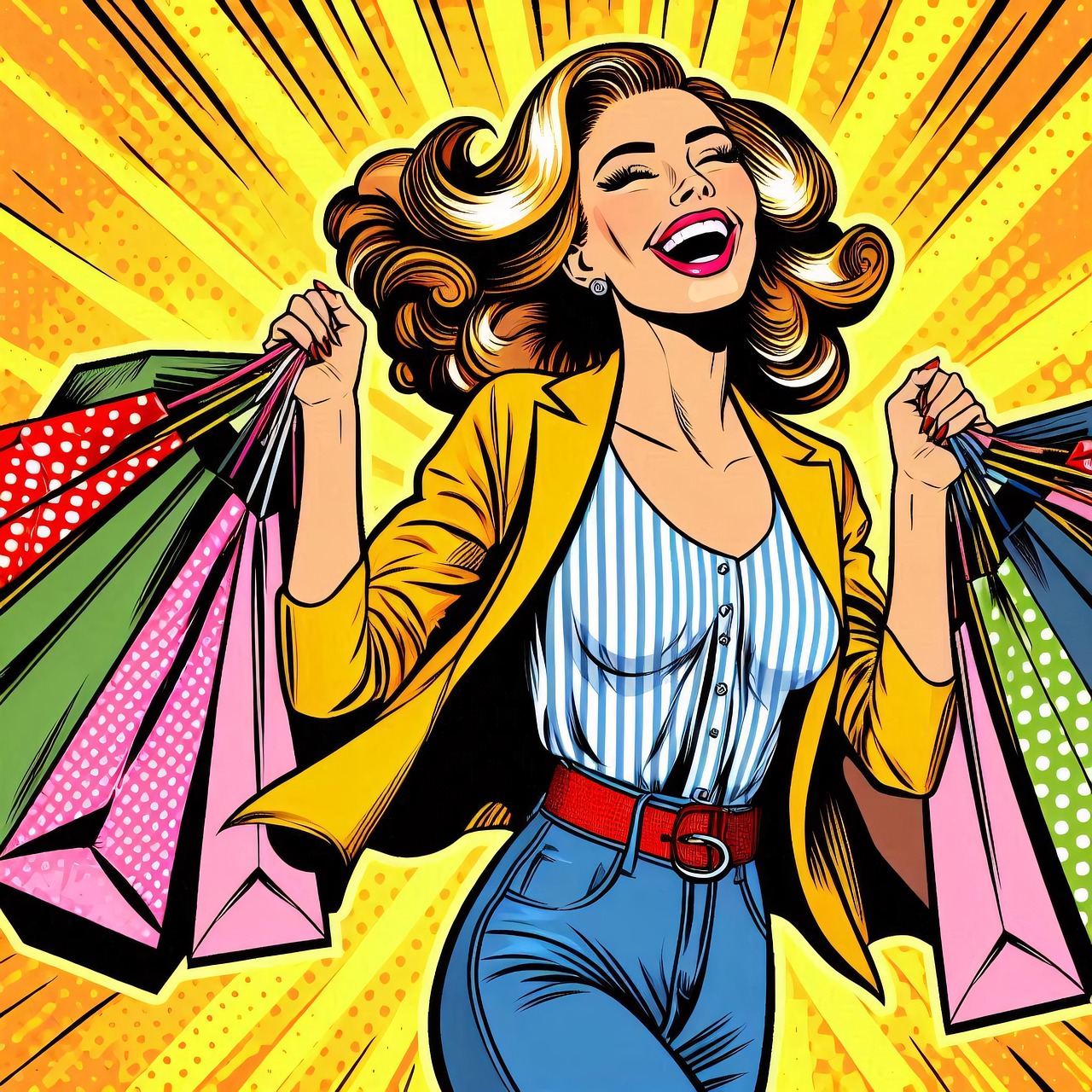 [출처: Pixabay] 자신을 위한 소비에 만족하는 사람.