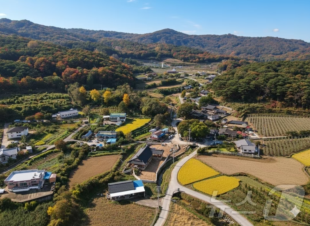 [출처:한국관광공사] 한국관광공사가 11월 추천한 소도시인 슬로시티로 지정된 예산 대흥면의 풍경.