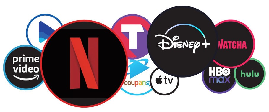 [출처: ARENA] 서바이벌 프로그램들을 제작 및 배포하는 다양한 OTT.