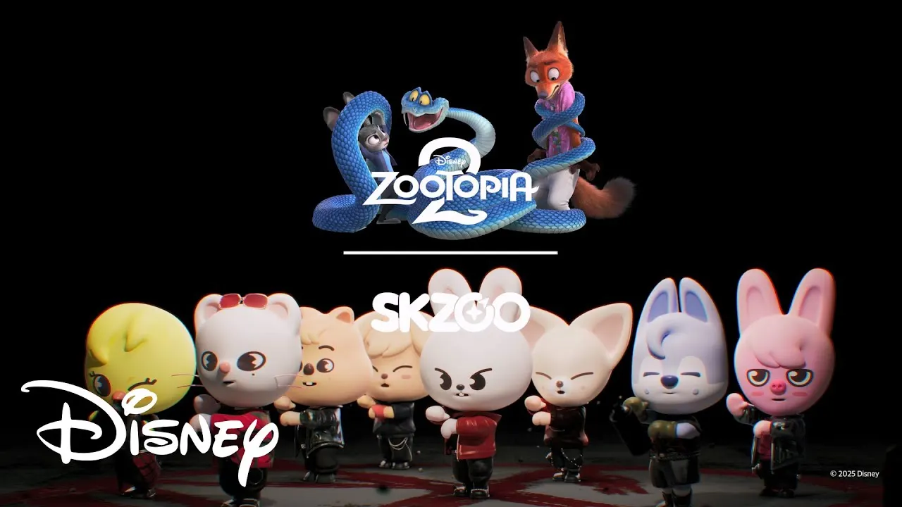 [출처: 디즈니 공식 유튜브] 스트레이키즈 x 주토피아2 콜라보 마케팅.