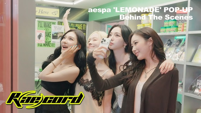 [출처: YouTube] 에스파의 레모네이드 앨범 홍보를 위한 컨셉 팝업 홍보 영상.