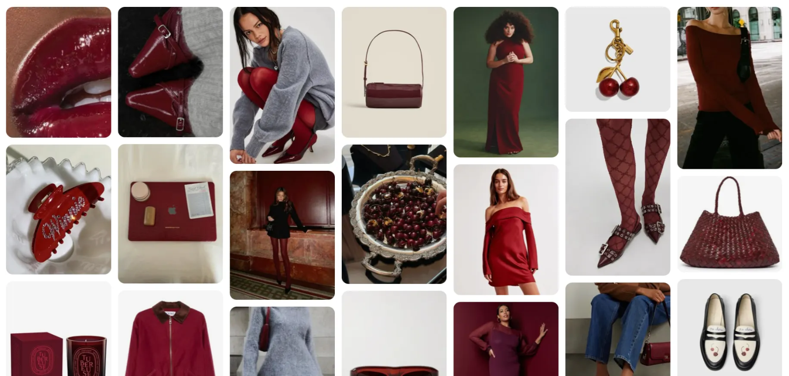 &nbsp; [출처: Pinterest] 2025 체리코드 트렌드의 cherry vibe 키워드 검색 결과.&nbsp;&nbsp;