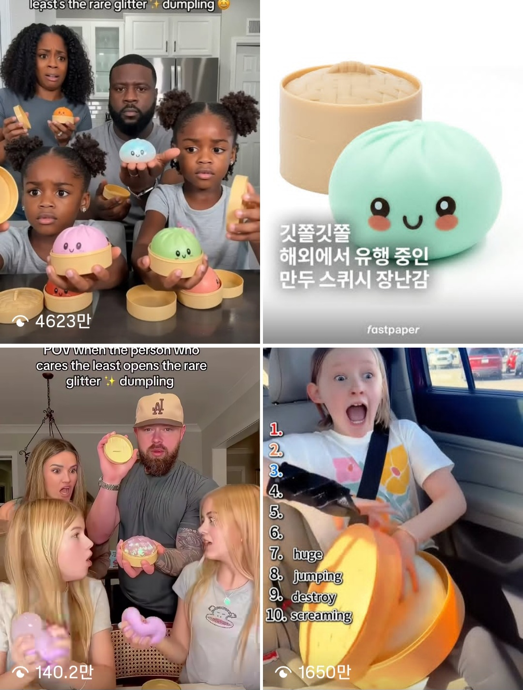 [출처: 인스타그램] 해시태그 #dumplingsquishy 검색 시 나오는 게시물.&nbsp;&nbsp;