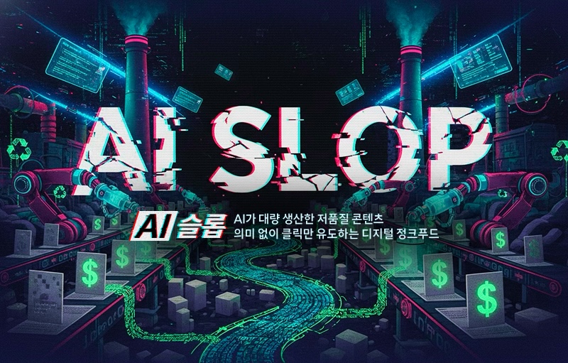 [출처: SK텔레콤] AI SLOP를 설명하는 키워드 이미지.