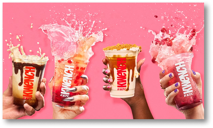 출처: marketingweek / KFC의 음료 신메뉴 카테고리 ‘Kwench’