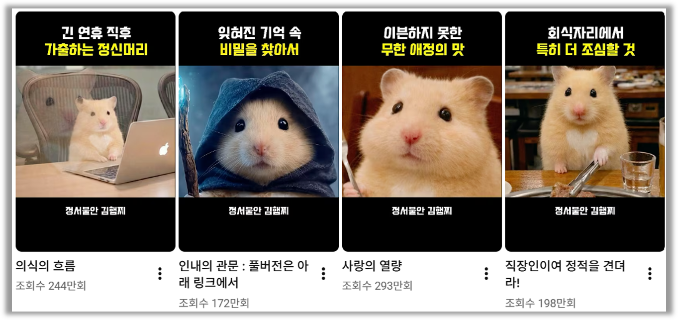 출처 : 유튜브 @정서불안 김햄찌