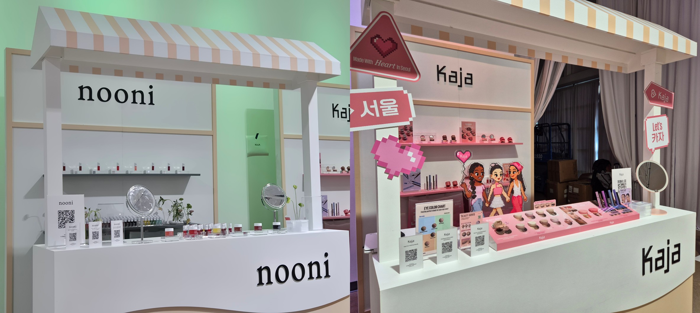 Nooni ๋ธ๋๋ ์กด(์ข)๊ณผ Kaja ๋ธ๋๋ ์กด(์ฐ)