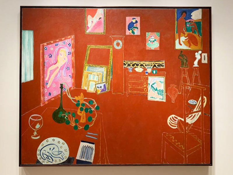 the red studio, 1911, Henri Matisse