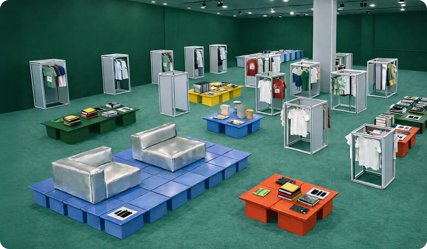 브랜드의 한정판 굿즈와 콜라보 상품을 자유롭게 구매할 수 있는 CUSTOMER 섹션