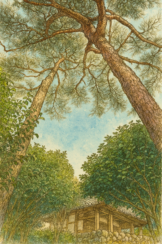 호계천 물가의 고요와 시의 향연의 썸네일 이미지