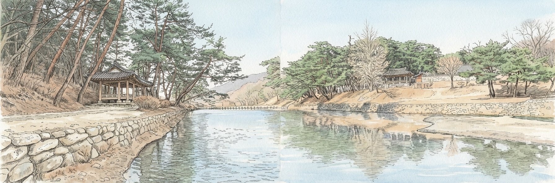 천 년을 흐르는 죽계, 바위의 붉은 침묵에 물들다의 썸네일 이미지