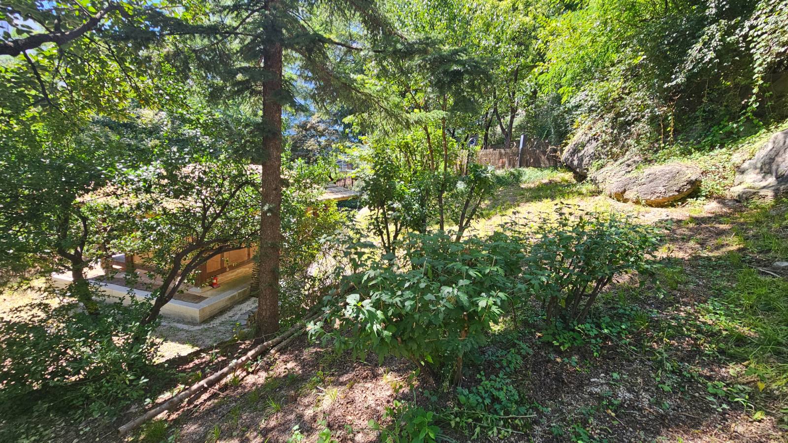 <복원된 비우당>&nbsp;낙산 자락에 복원된 비우당,&nbsp;건물 뒤로 심한 경사로 이루어진 뒤뜰이 공간감을 자아낸다.&nbsp;전체적으로 식물은 주제와 통일된 계통은 없었으나 주변을 푸르게 위요하고 있다.&nbsp;오목한 지형 특성상&nbsp;‘포태지지(胞胎之地)’의 형상을 이룬다.