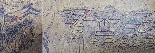 &nbsp; (왼) 부암 위의 백운정&nbsp; (오)&nbsp;의성 김씨 세거지 내앞마을(川前里)&nbsp;&nbsp;