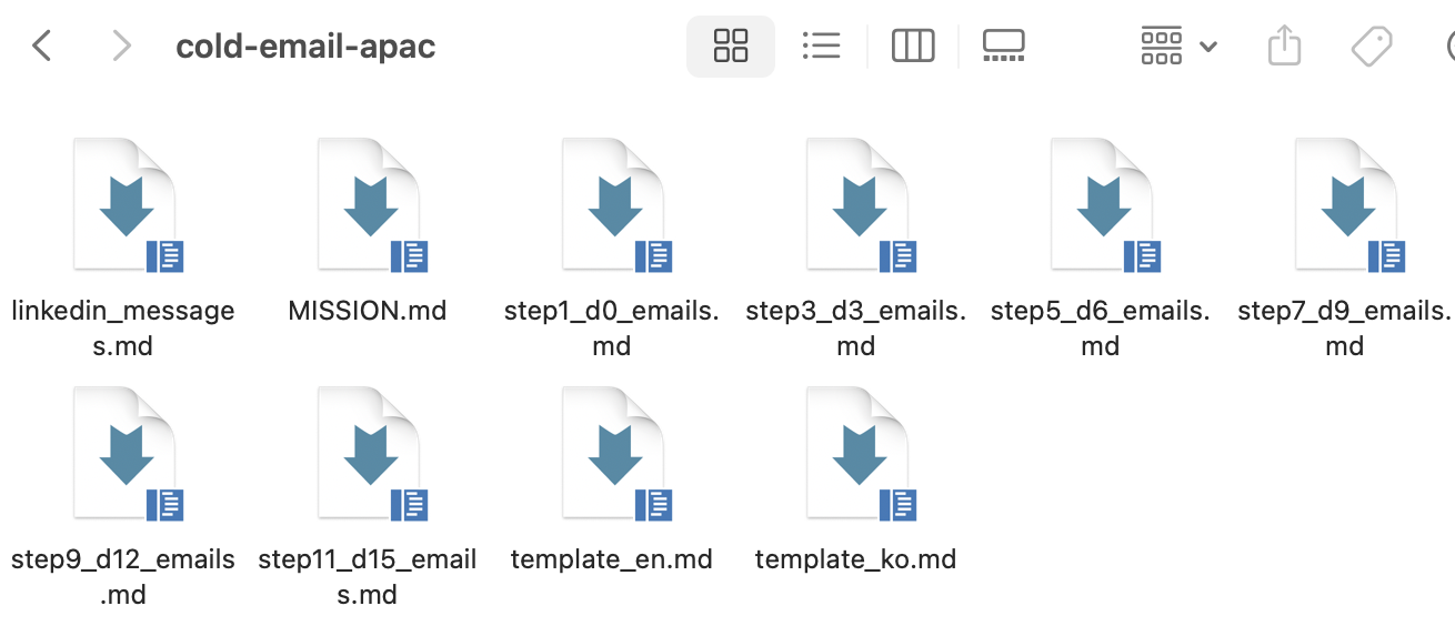 제작된 템플릿들