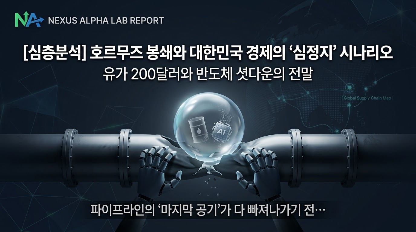 ​[심층분석] 호르무즈 봉쇄와 대한민국 경제의 ‘심정지’ 시나리오: 파이프라인에 남은 ‘마지막 공기’의 실체의 썸네일 이미지