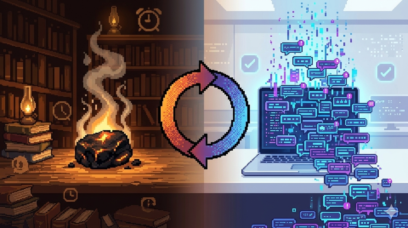 AI가 일을 줄여주지 않는 구조적 이유 — 160년 전 석탄과 2025년 프롬프트의 공통점의 썸네일 이미지