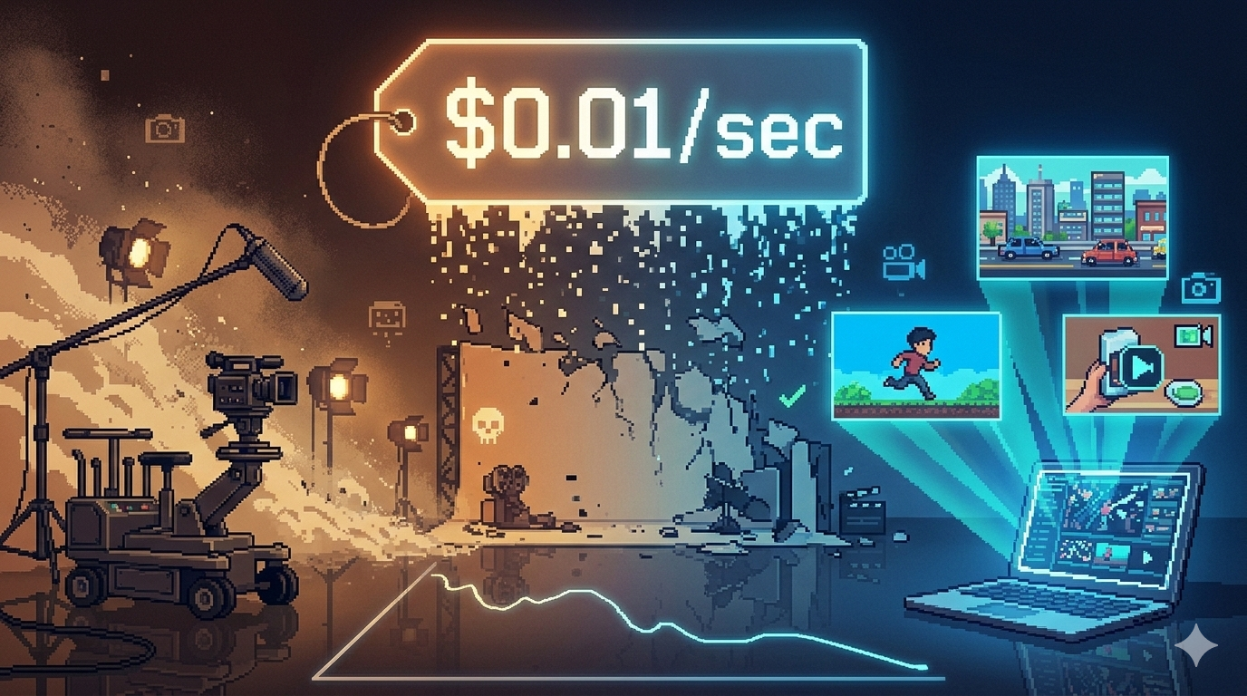 1분 영상 제작에 1,000달러 쓰던 시대가 끝나고 있어요의 썸네일 이미지