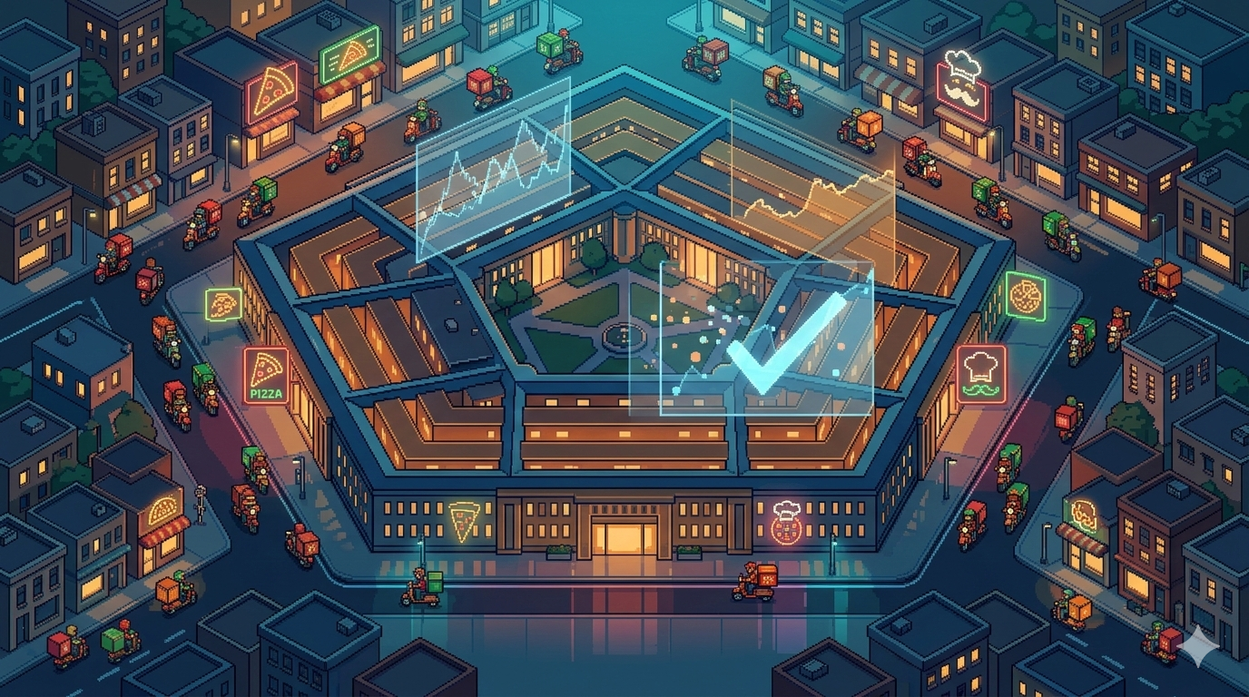 펜타곤 피자 이론은 왜 작동하지 않았을까 — 도시전설을 데이터로 해부한 이야기의 썸네일 이미지