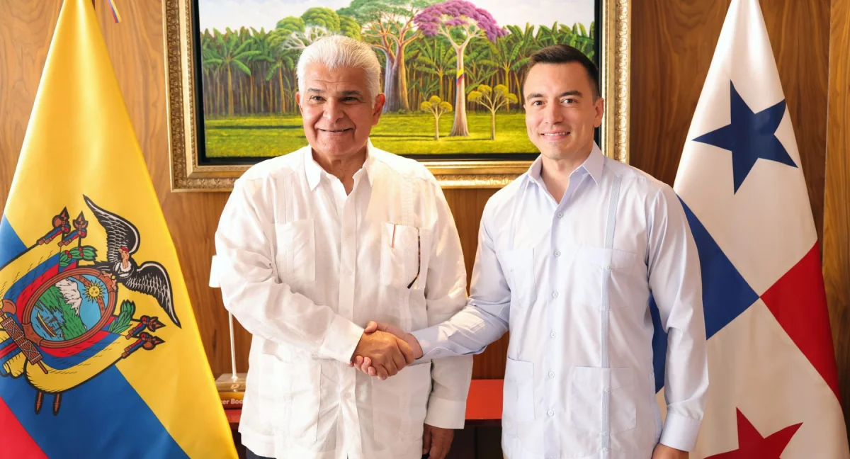 &nbsp; El presidente Daniel Noboa recibió a su homólogo de Panamá, José Raúl Mulino.PRESIDENCIA DE LA REPÚBLICA DEL ECUADOR&nbsp;&nbsp;