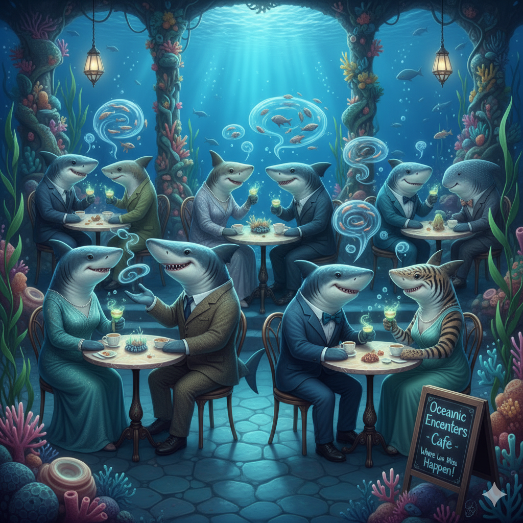 백상아리들의 태평양 핫 플레이스, 백상아리 카페의 썸네일 이미지