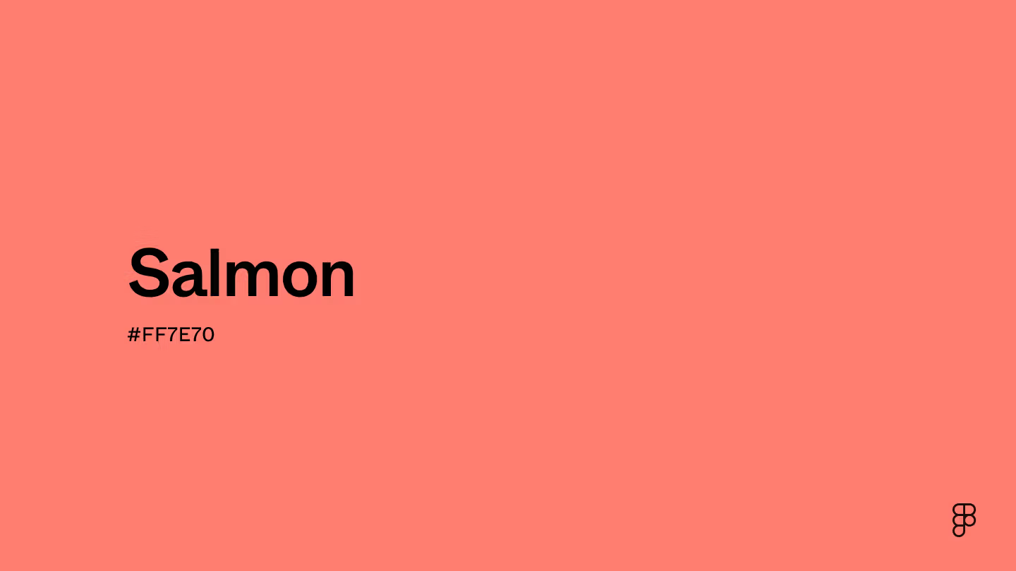피그마에서 소개하는 Salmon 색상. 그런데 연어는 원래 이런 색이 아니라 회색이라고요?