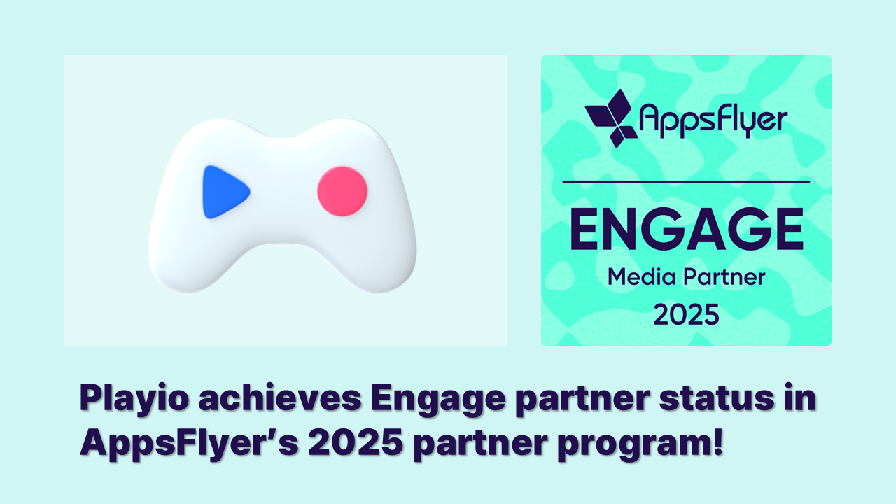[Playio]🎮 Playio archives ‘Engage Partner’ status in AppsFlyer’s 2025 Partner Program!의 썸네일 이미지