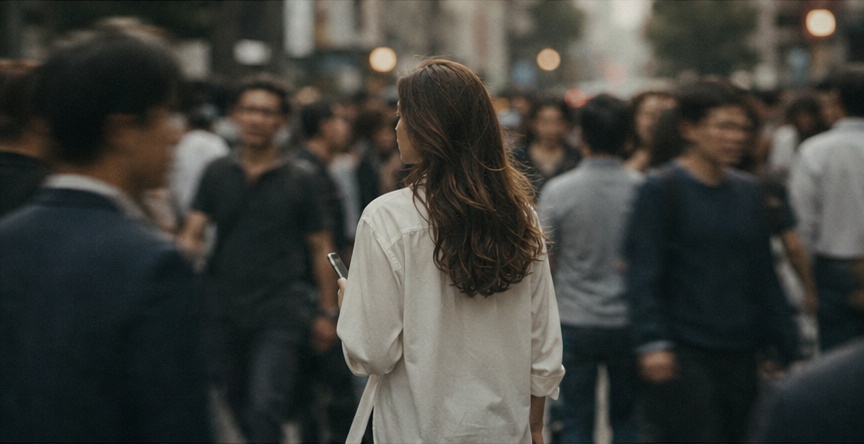 그 안에서 한 사람이 눈에 들어오고,
