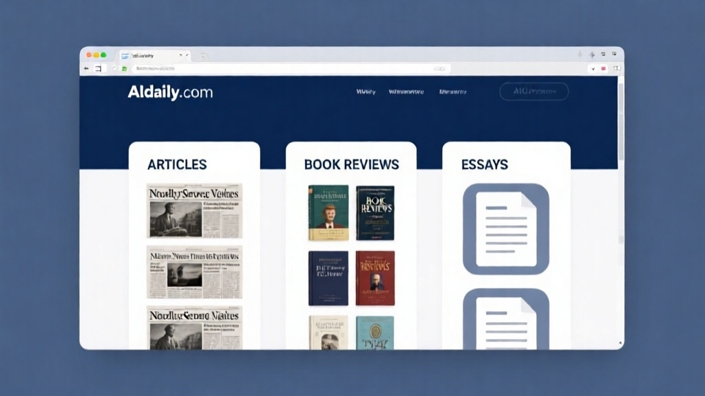 Aldaily.com의 직관적인 3단 칼럼 레이아웃