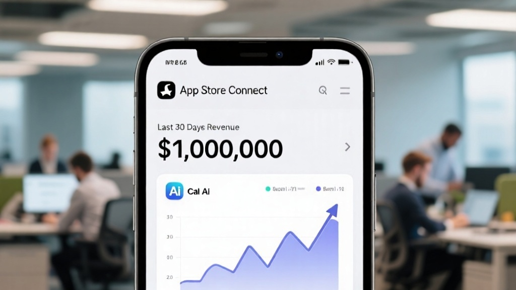 한 달 매출 100만 달러를 달성한 Cal AI 대시보드