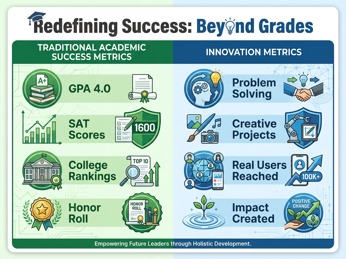 성공의 기준을 다시 생각해보기: 성적을 넘어서