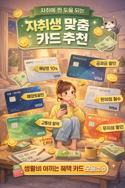 [자취 포켓] 생활비 아끼는 사람은 다 이 카드 씁니다의 썸네일 이미지