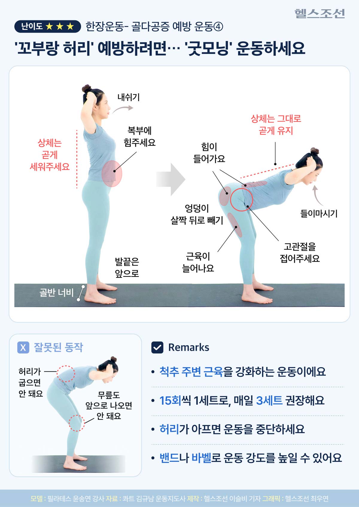 '90도 인사'로 척추 골다공증 골절 막는다 - 헬스조선