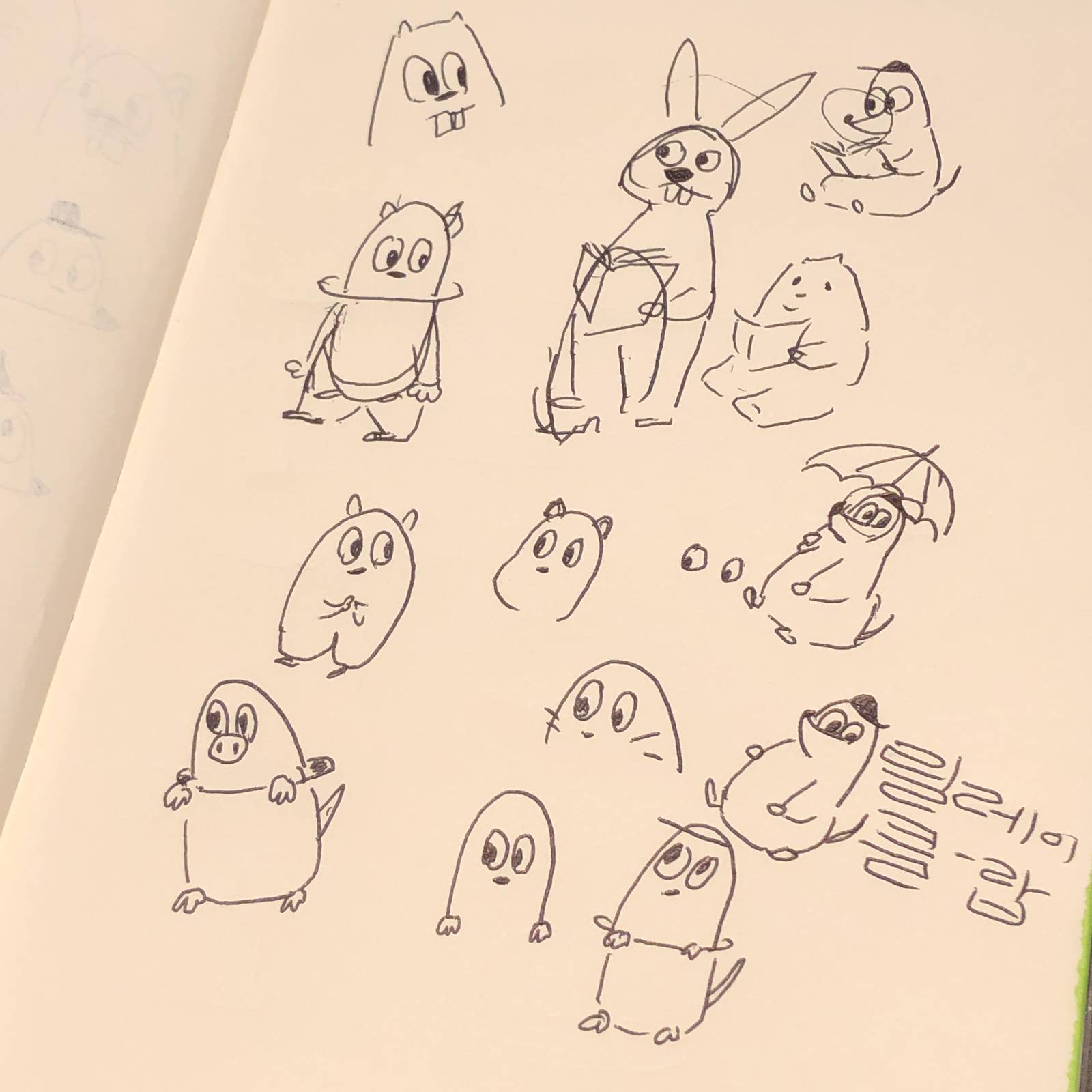 2021년 7월 4일 릴레이클럽 로고 스케치 (무려 4년도 넘었다)