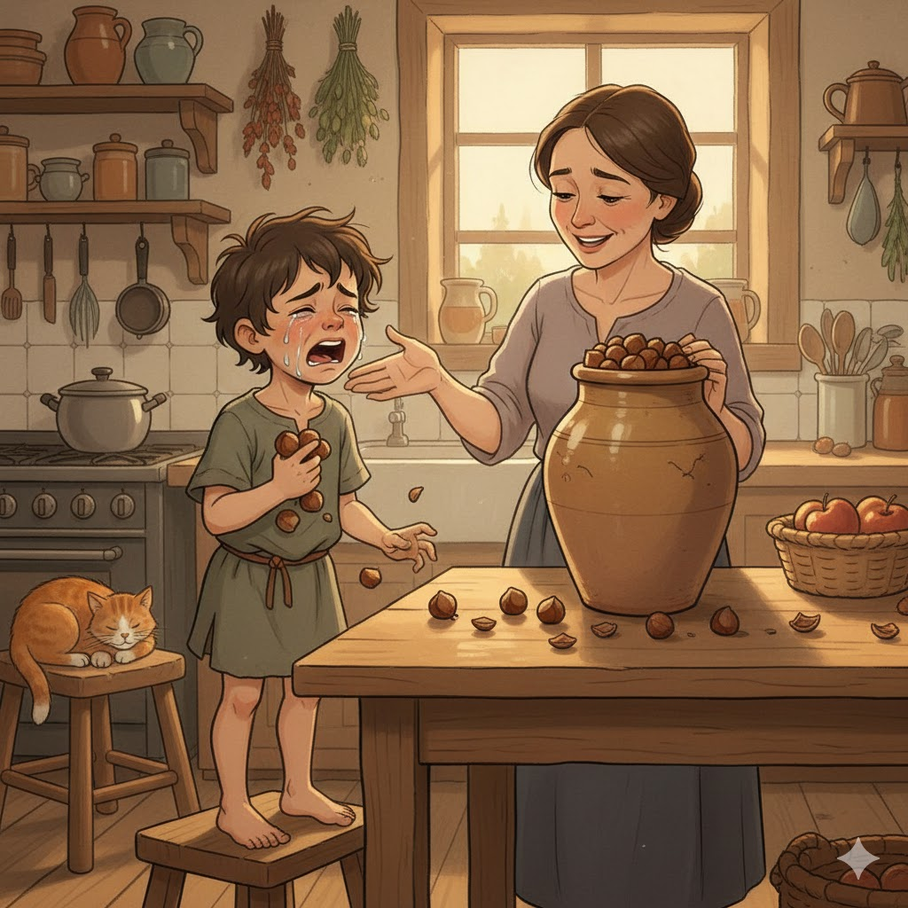 소년과 헤이즐넛(The Boy and the Filberts) (출처: Gemini)