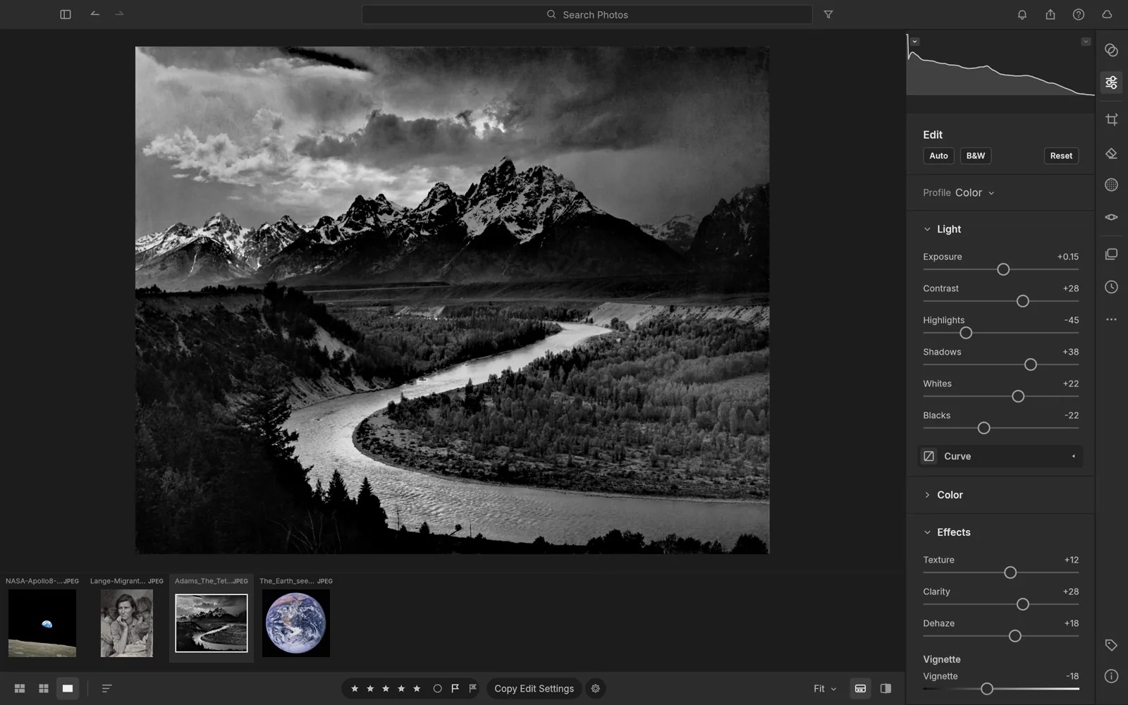 LightCraft (Lightroom 클론). 출처: ArtCraft