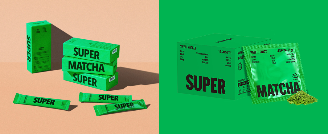 (좌) 스틱형 (우) 라면스프 봉지형 / 이미지 출처 : 슈퍼말차 공홈 