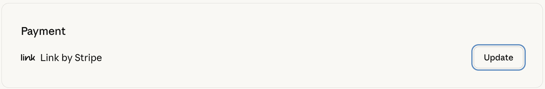 Anthropic 결제 화면, Stripe의 Link 서비스를 이용하고 있다.