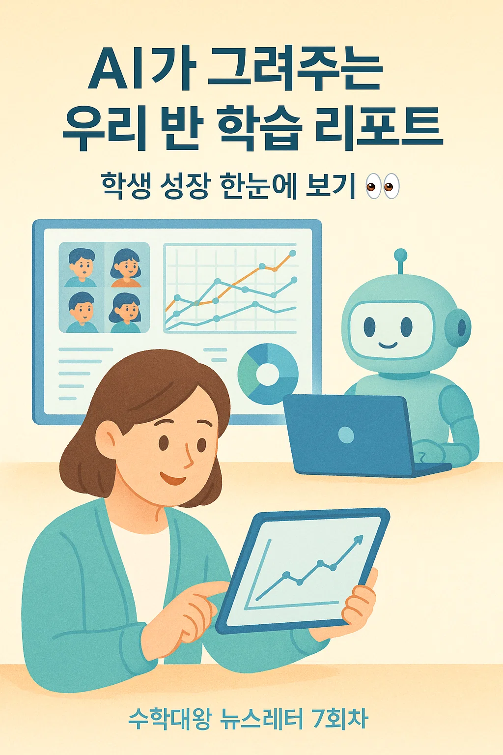 AI가 그려주는 우리 반 학습 리포트 — 아이 성장 추이가 한눈에 👀의 썸네일 이미지