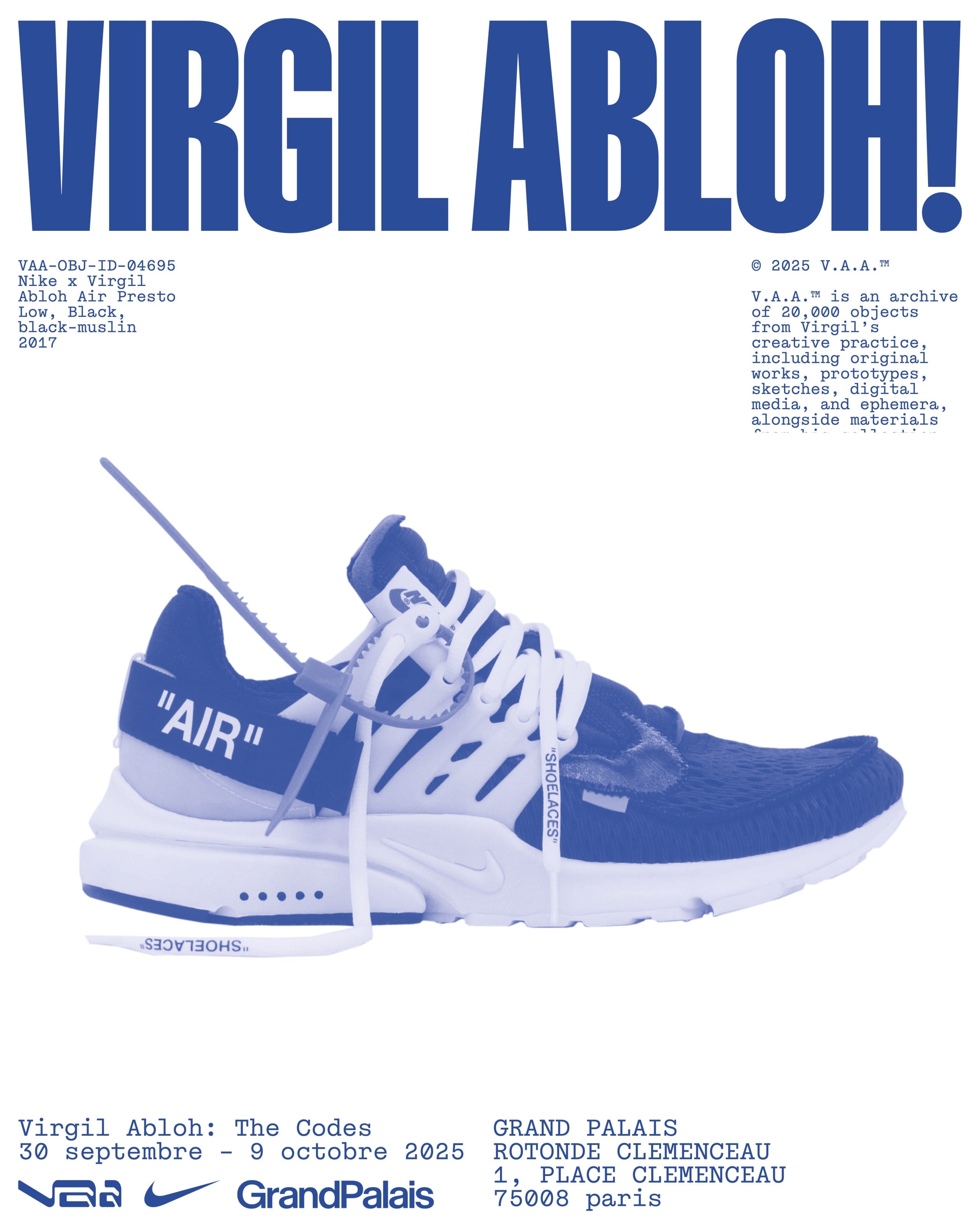 버질 아블로의 아카이브 전시회 “Virgil Abloh: The Codes”