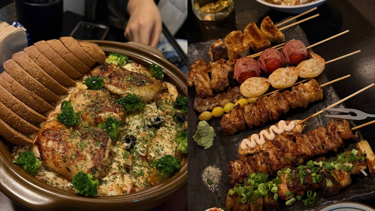 대표메뉴인 닭고기 토마토나베와 모듬꼬치구이