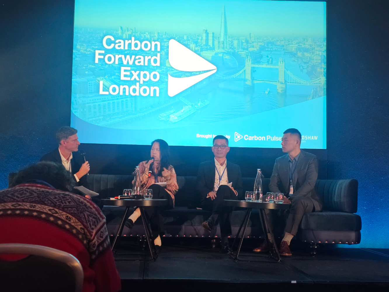 Korean company ATR presenting at Carbon Forward Expo panel session (image source: ThanksCarbon)
