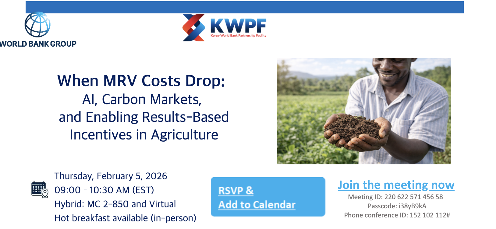 Webinar invitation (Photo credit. WorldBankGroup)