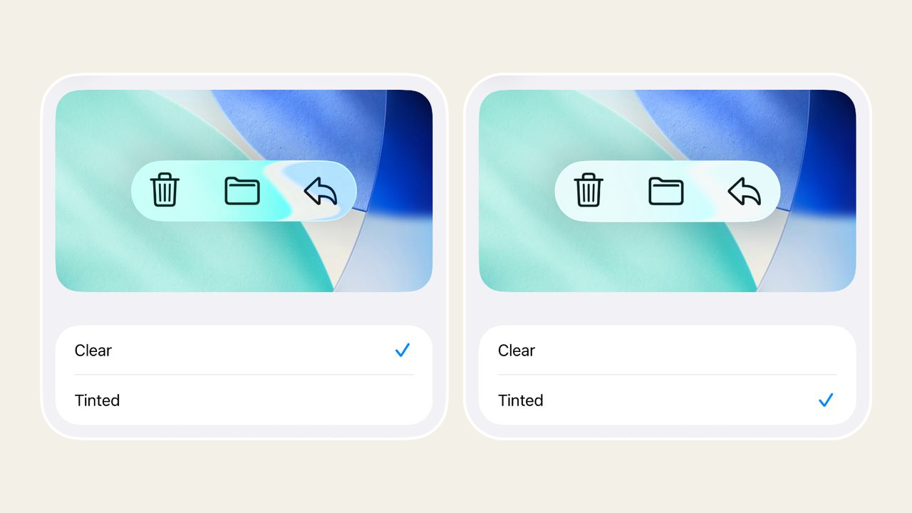 iOS 26.1 베타 4 리퀴드 글래스 설정 옵션
