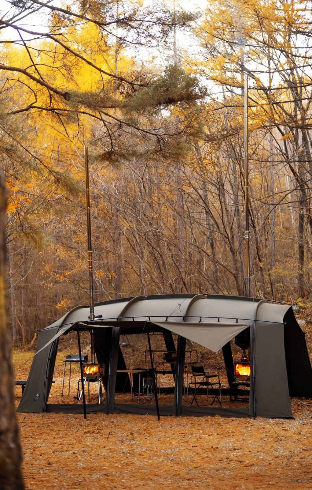 &nbsp; 캠핑칸(CAMPING KAN)과 화목난로 명가 우드앤번(WOOD&BURN)이 협업하여 출시한 커스텀쉘터(CUSTOM SHELTER)&nbsp;&nbsp;