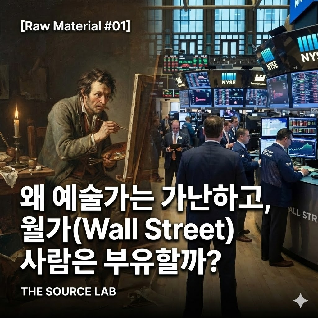 [Raw Material #01] 왜 예술가는 가난하고, 월가(Wall-Street)사람들은 부유할까?의 썸네일 이미지